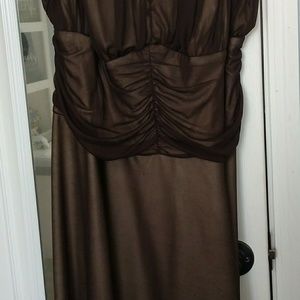Brown evening gown